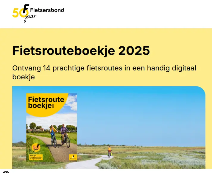 fietsersbond fietsrouteboekje 2025