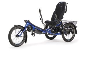 Nieuw trike model type delta tx onderstuur. Fabrikant Hp Velotechnik electrisch ondersteunde driewieler trike