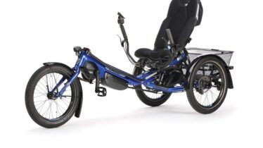 Nieuw trike model type delta tx onderstuur. Fabrikant Hp Velotechnik electrisch ondersteunde driewieler trike