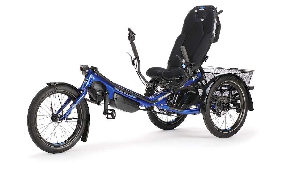 Nieuw trike model type delta tx onderstuur. Fabrikant Hp Velotechnik electrisch ondersteunde driewieler trike