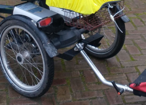 van raam koppeling driewieler trike driewielfiets aanhanger bagagekar hondenkar hond